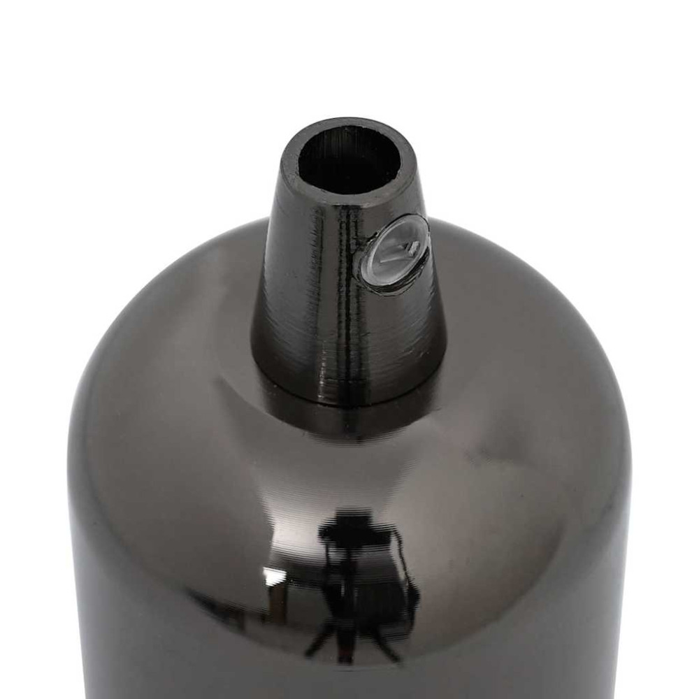 Produktbild för Lamphållare 2 st blank svart E27