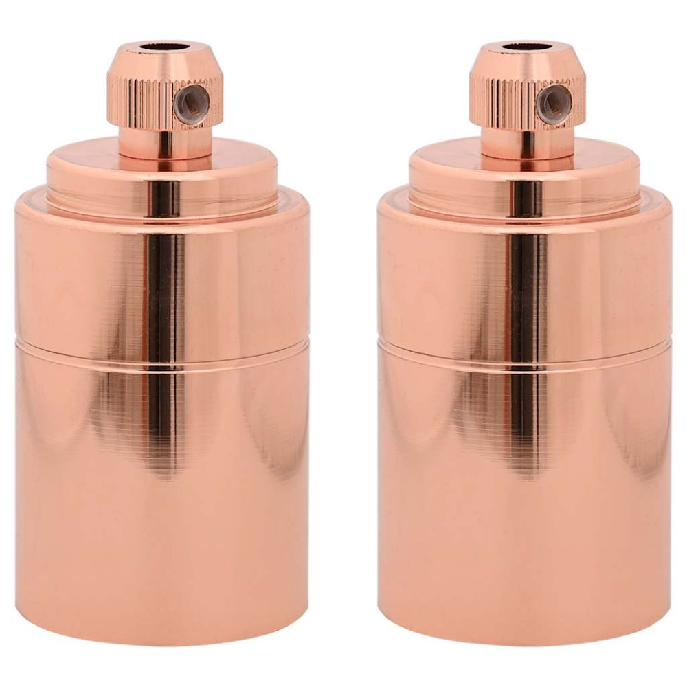 Produktbild för Lamphållare 2 st roséguld E27