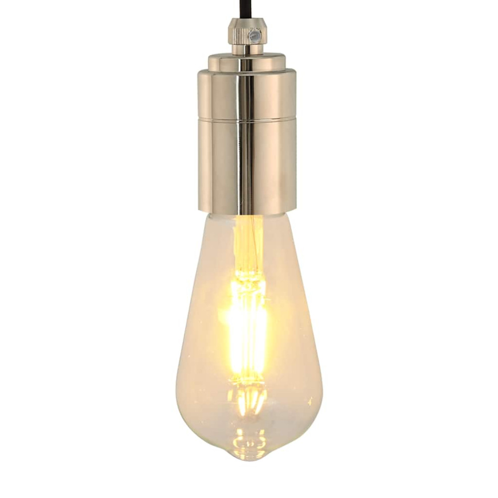 Produktbild för Lamphållare 2 st Satin Nickel E27