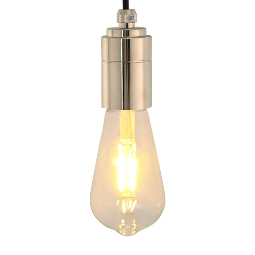 vidaXL Lamphållare 2 st Satin Nickel E27