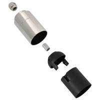 Produktbild för Lamphållare 2 st Satin Nickel E27