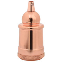 Produktbild för Lamphållare 2 st roséguld E27