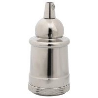Produktbild för Lamphållare 2 st Satin Nickel E27