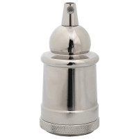 Produktbild för Lamphållare 2 st Satin Nickel E27
