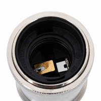 Produktbild för Lamphållare 2 st Satin Nickel E27
