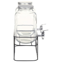Produktbild för Glasbehållare 2 st med stativ 2 x 4 L