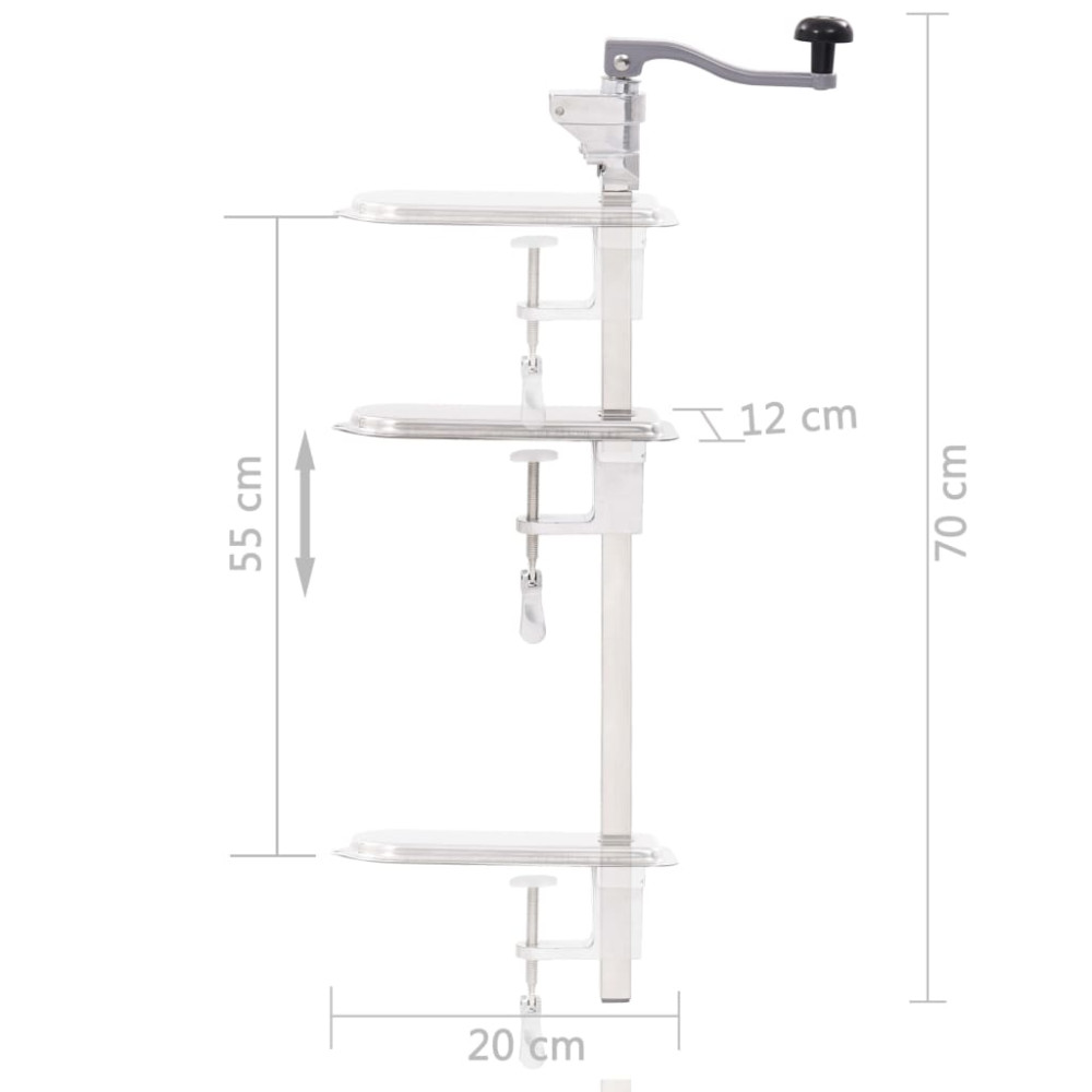Produktbild för Konservöppnare 70 cm aluminium och rostfritt stål