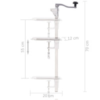 Produktbild för Konservöppnare 70 cm aluminium och rostfritt stål
