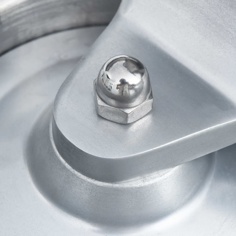 Produktbild för Hamburgerpress med 500 pappersark aluminium 10 cm