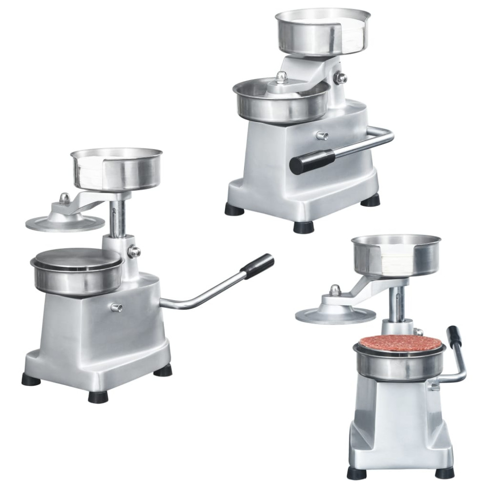 Produktbild för Hamburgerpress med 500 pappersark aluminium 13 cm