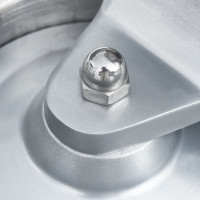 Produktbild för Hamburgerpress med 500 pappersark aluminium 13 cm