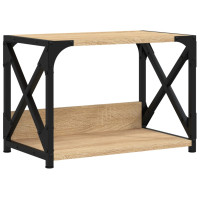 Produktbild för Skrivarställ 2 hyllor sonoma-ek 44x26x31,5 cm konstruerat trä