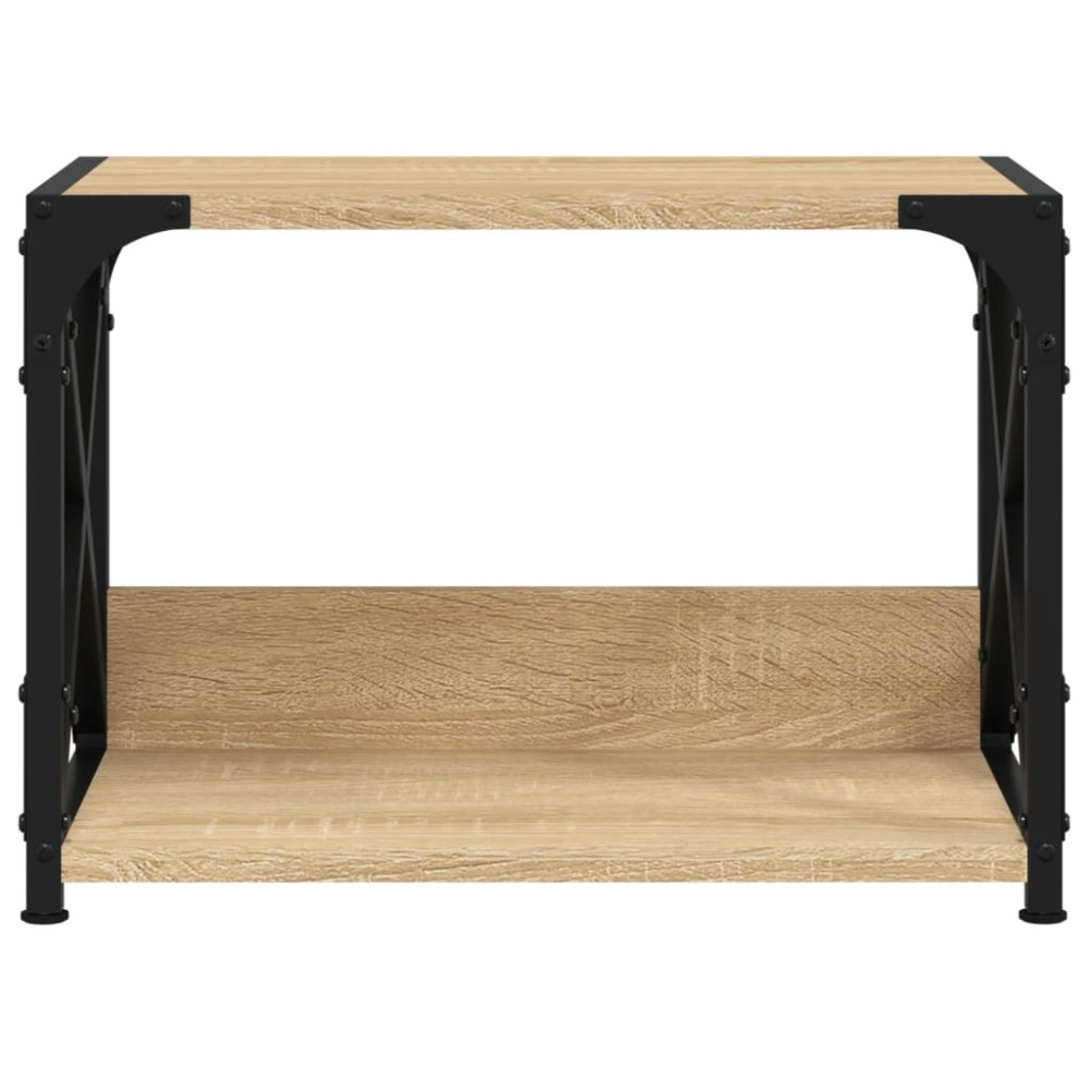 Produktbild för Skrivarställ 2 hyllor sonoma-ek 44x26x31,5 cm konstruerat trä