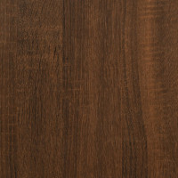 Produktbild för Skrivarställ 2 hyllor brun ek 44x26x31,5 cm konstruerat trä