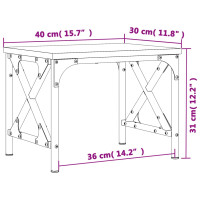 Produktbild för Skrivarställ sonoma-ek 40x30x31 cm konstruerat trä
