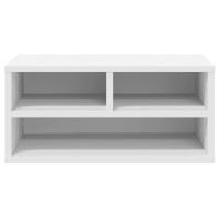 Produktbild för Skrivarställ vit 49x40x22,5 cm konstruerat trä