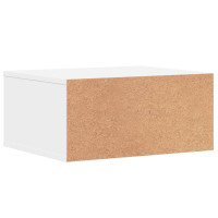 Produktbild för Skrivarställ vit 49x40x22,5 cm konstruerat trä