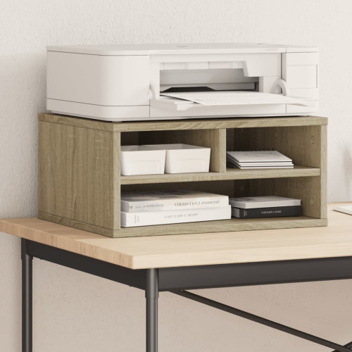 vidaXL Skrivarställ sonoma-ek 49x40x22,5 cm konstruerat trä