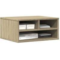 Produktbild för Skrivarställ sonoma-ek 49x40x22,5 cm konstruerat trä