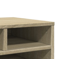 Produktbild för Skrivarställ sonoma-ek 49x40x22,5 cm konstruerat trä