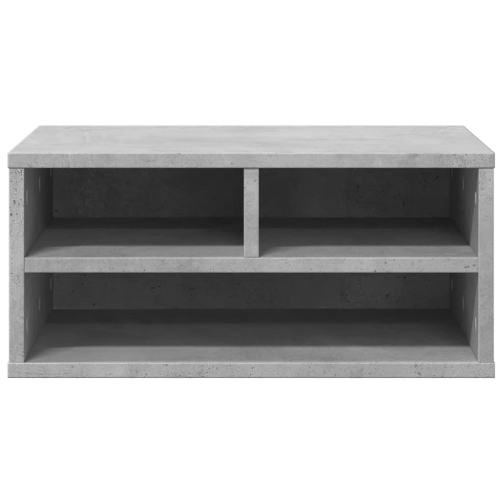 Produktbild för Skrivarställ betonggrå 49x40x22,5 cm konstruerat trä