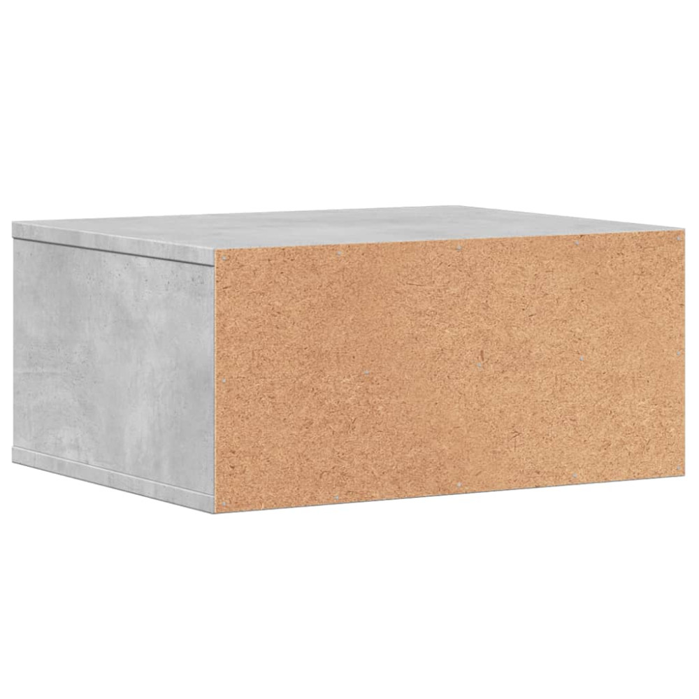 Produktbild för Skrivarställ betonggrå 49x40x22,5 cm konstruerat trä