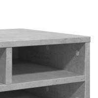 Produktbild för Skrivarställ betonggrå 49x40x22,5 cm konstruerat trä