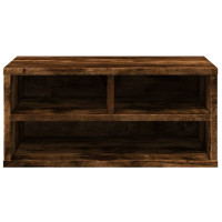 Produktbild för Skrivarställ rökfärgad ek 49x40x22,5 cm konstruerat trä