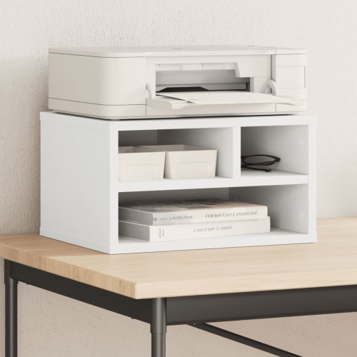 vidaXL Skrivarställ vit 40x32x22,5 cm konstruerat trä