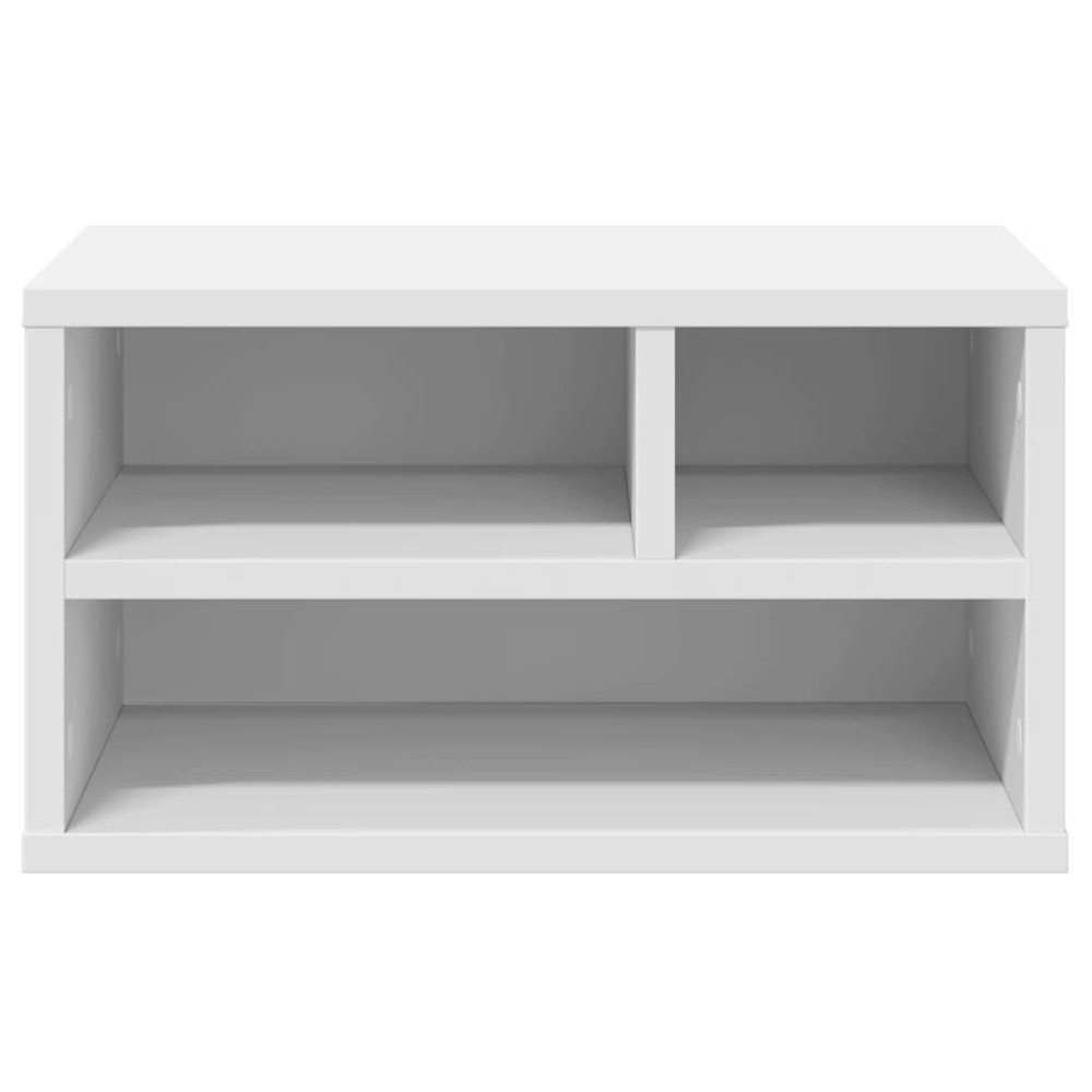 Produktbild för Skrivarställ vit 40x32x22,5 cm konstruerat trä