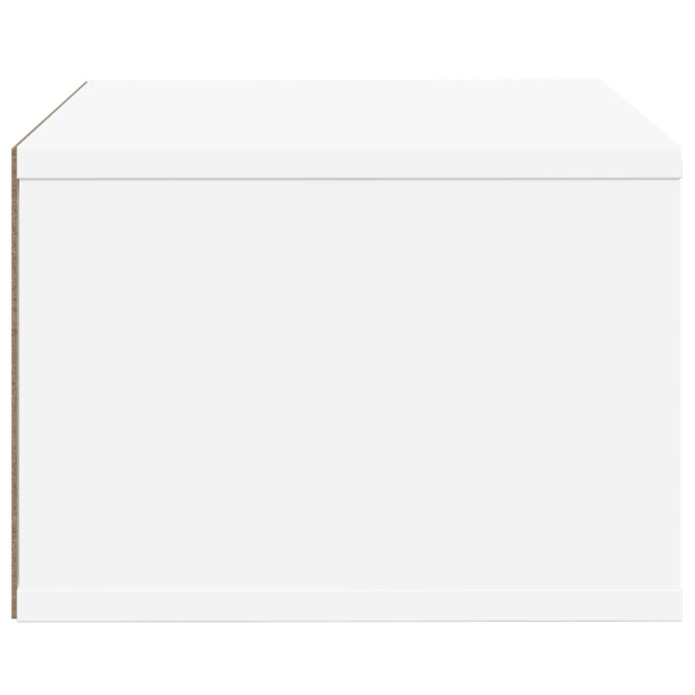 Produktbild för Skrivarställ vit 40x32x22,5 cm konstruerat trä