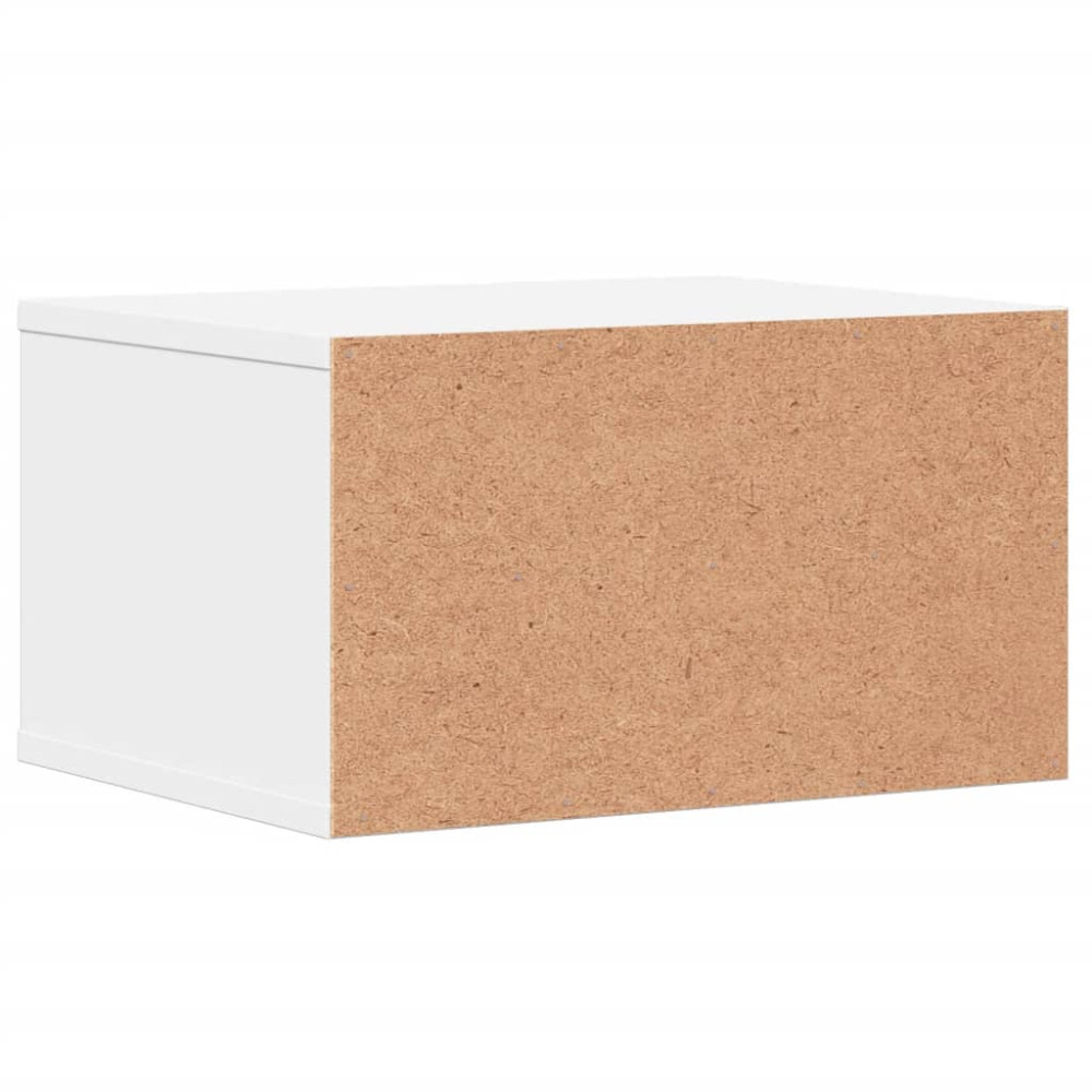 Produktbild för Skrivarställ vit 40x32x22,5 cm konstruerat trä
