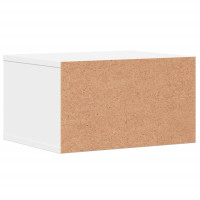 Produktbild för Skrivarställ vit 40x32x22,5 cm konstruerat trä