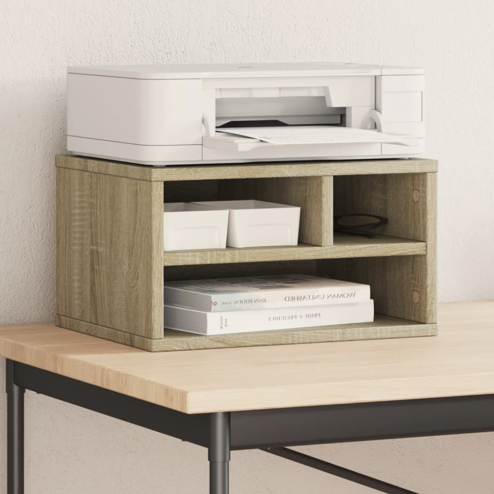 Produktbild för Skrivarställ sonoma-ek 40x32x22,5 cm konstruerat trä