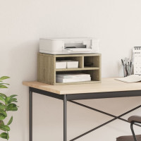 Produktbild för Skrivarställ sonoma-ek 40x32x22,5 cm konstruerat trä