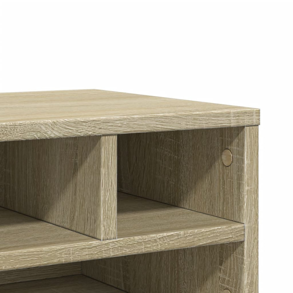 Produktbild för Skrivarställ sonoma-ek 40x32x22,5 cm konstruerat trä