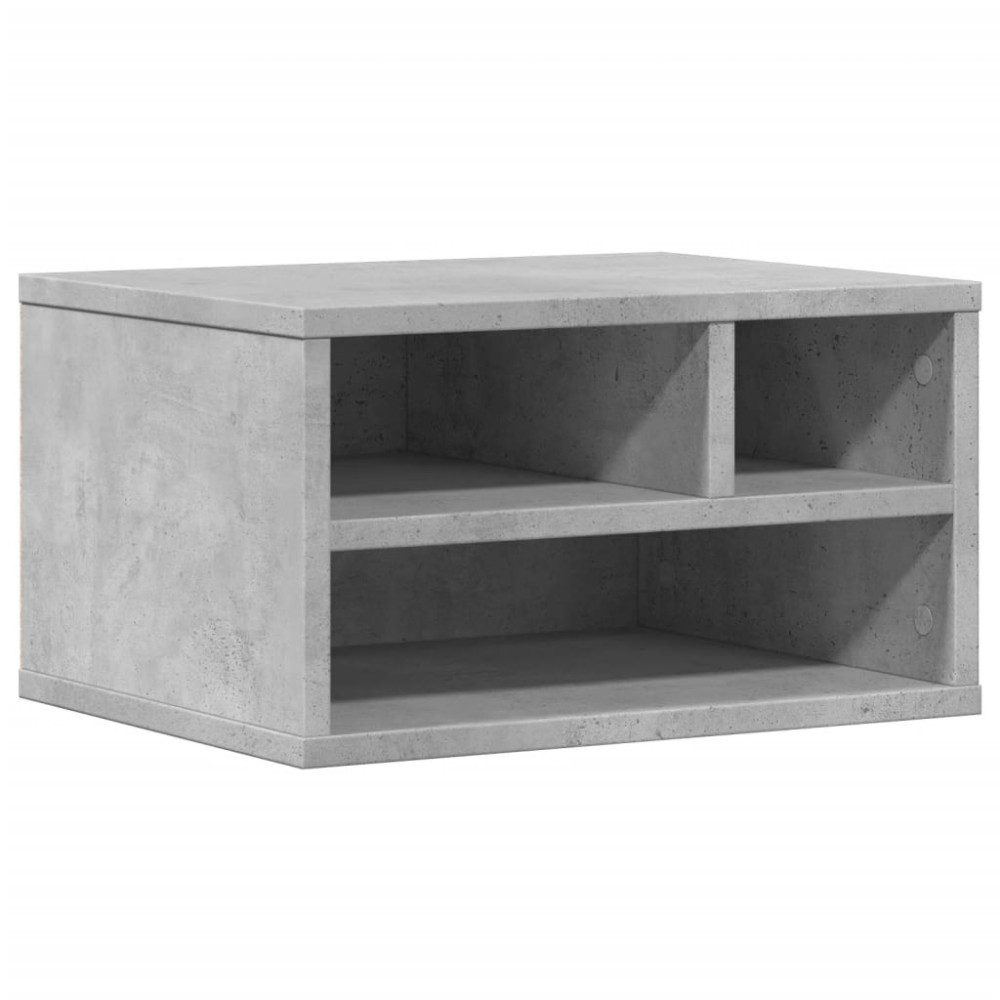 Produktbild för Skrivarställ betonggrå 40x32x22,5 cm konstruerat trä