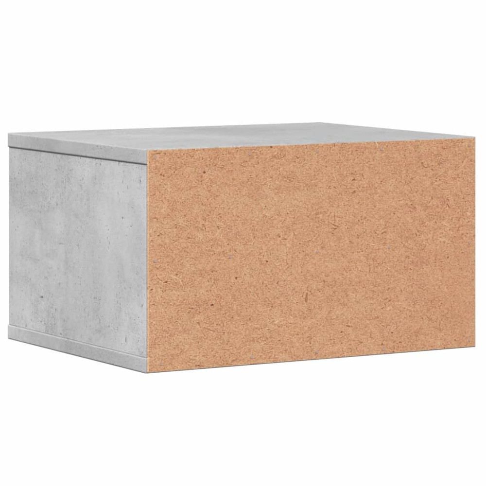 Produktbild för Skrivarställ betonggrå 40x32x22,5 cm konstruerat trä