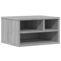 Produktbild för Skrivarställ grå sonoma 40x32x22,5 cm konstruerat trä