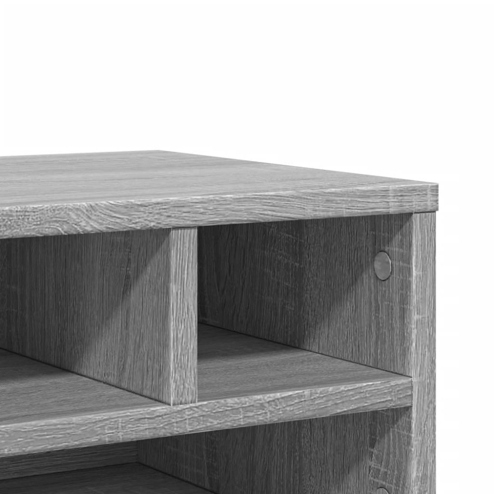 Produktbild för Skrivarställ grå sonoma 40x32x22,5 cm konstruerat trä
