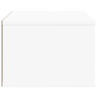 Produktbild för Skrivarställ vit 40x32x22,5 cm konstruerat trä