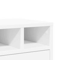 Produktbild för Skrivarställ vit 40x32x22,5 cm konstruerat trä