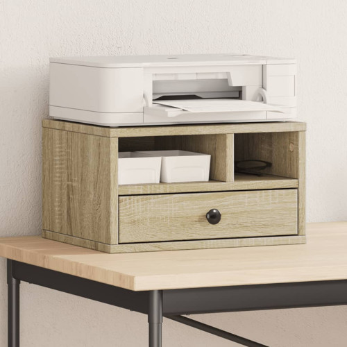 vidaXL Skrivarställ sonoma-ek 40x32x22,5 cm konstruerat trä