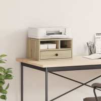 Produktbild för Skrivarställ sonoma-ek 40x32x22,5 cm konstruerat trä