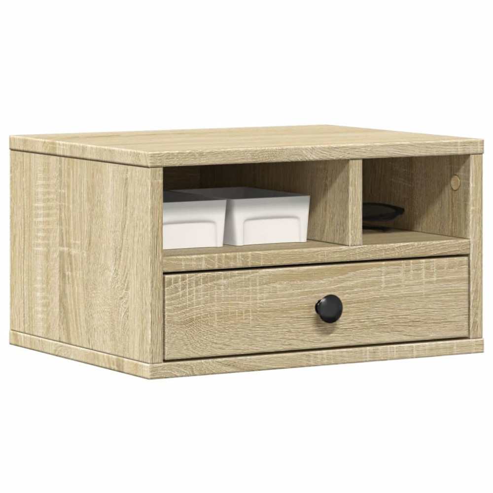 Produktbild för Skrivarställ sonoma-ek 40x32x22,5 cm konstruerat trä