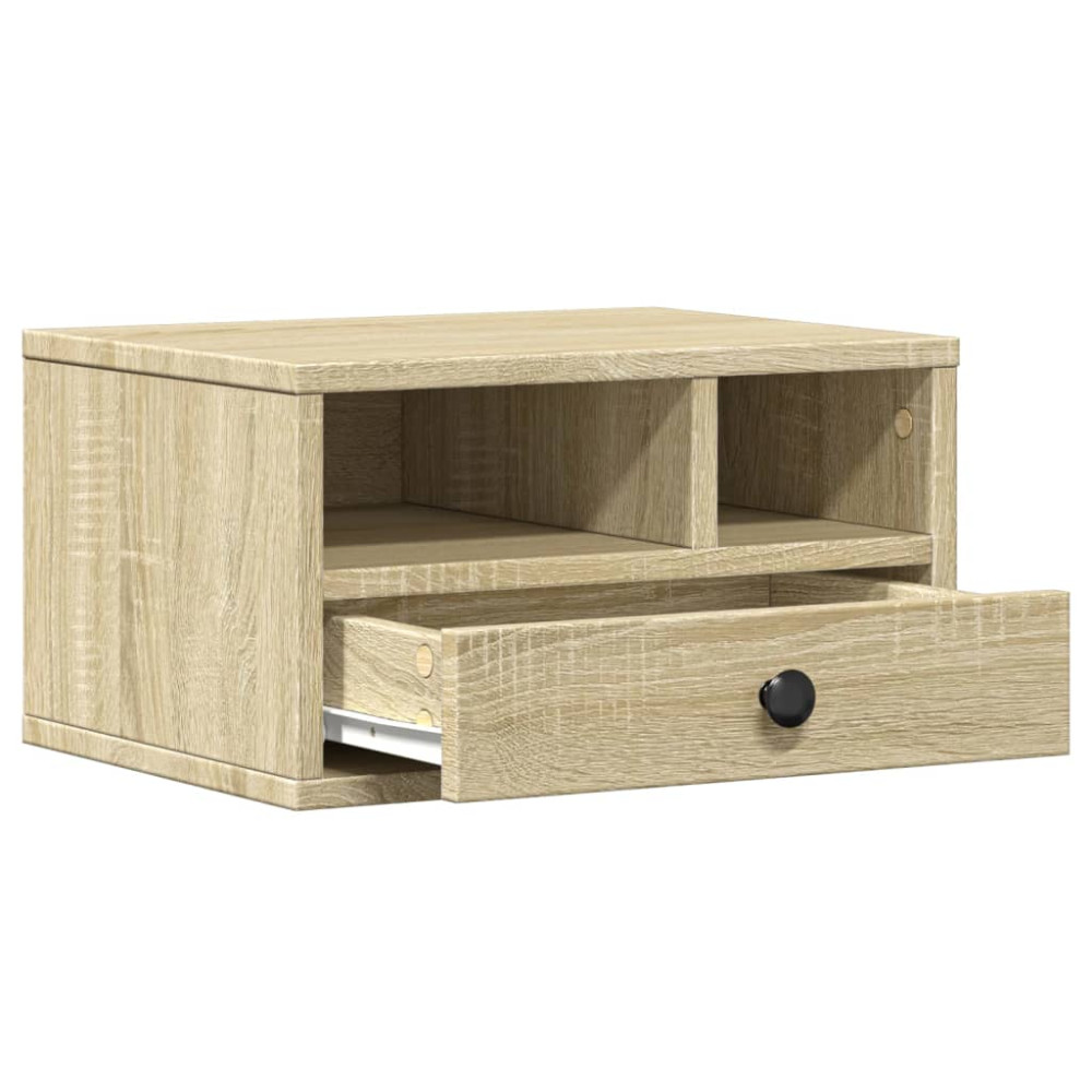 Produktbild för Skrivarställ sonoma-ek 40x32x22,5 cm konstruerat trä