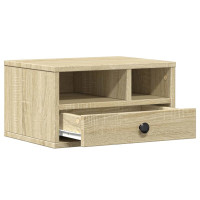 Produktbild för Skrivarställ sonoma-ek 40x32x22,5 cm konstruerat trä
