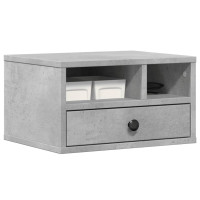 Produktbild för Skrivarställ betonggrå 40x32x22,5 cm konstruerat trä