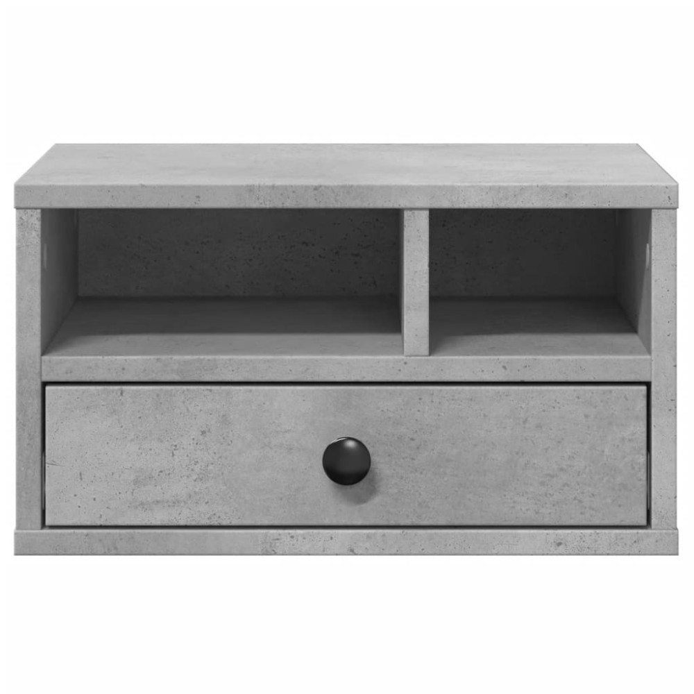 Produktbild för Skrivarställ betonggrå 40x32x22,5 cm konstruerat trä