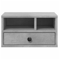 Produktbild för Skrivarställ betonggrå 40x32x22,5 cm konstruerat trä